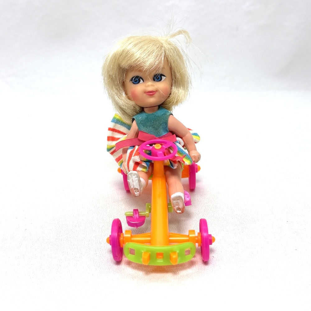 Vintage 60s HTF Collectors Lickety Spliddle Skediddle Kiddle Doll #60 Neon